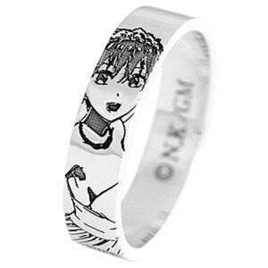 the quintessential quintuplets Ichika Nakano silver ring wedding dress version